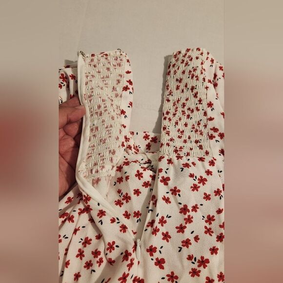 Reformation Aero Sun Dress Sophia Size 4 in White Floral - Picture 4 of 13